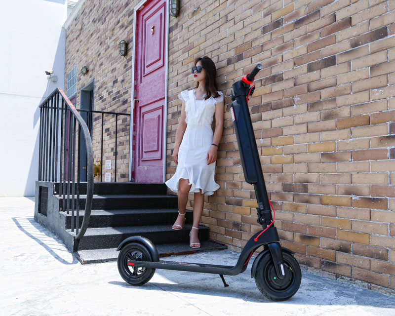 X8-350w Bateria de l&iacute;tio remov&iacute;vel dobr&aacute;vel scooter el&eacute;trico e para adulto Raycool